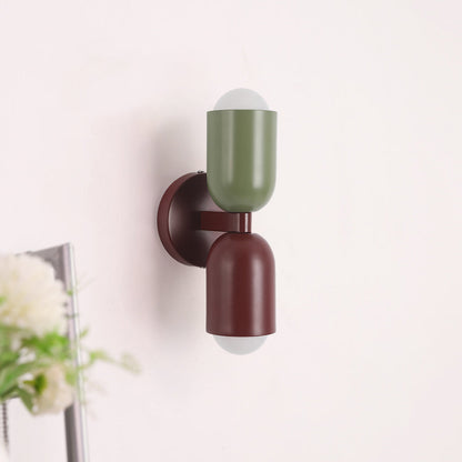 Applique Murale LED Morandi Moderne 2 Flammes Noire Intérieur/Couloir Métal
