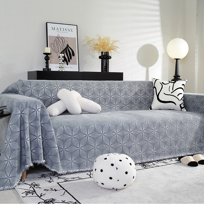 Couverture de canapé en chenille confortable