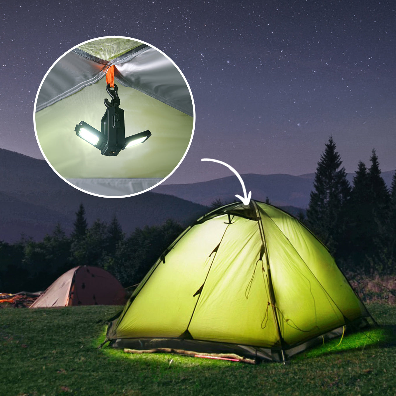 Projecteur de poche Camping Lumière
