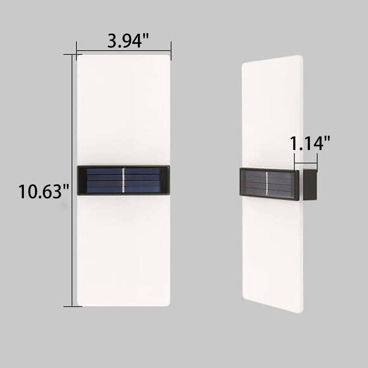 Floroux Lampe Murale Solaire LED | Résistante aux Intempéries | Éclairage Extérieur Alimenté par Solaire | Décor de Jardin & Terrasses