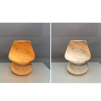 Lampe à champignon en verre design planétaire fait à la main 1 lumière