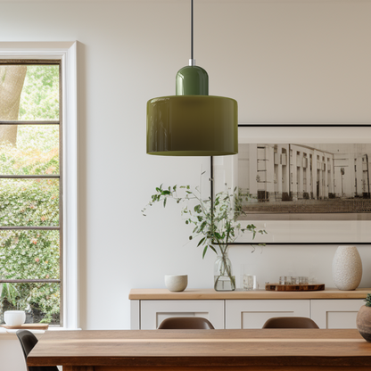 Floroux Glass Suspension | Creative Bauhaus Design | Colorful Accents | Atmospheric Lighting for Dining Room & Living Room