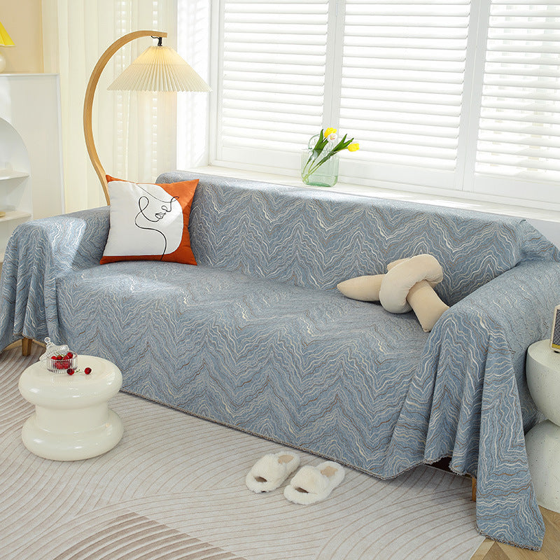 Couverture de canapé/couche Chenille Layer of Peaks