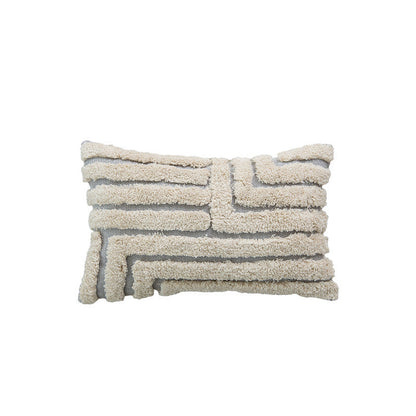 Couvre-oreiller en velours moderne tufté