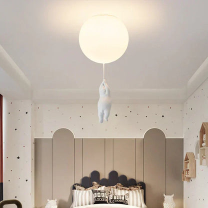 Lampe de plafond pour enfants avec ours et ballon - CloudBear