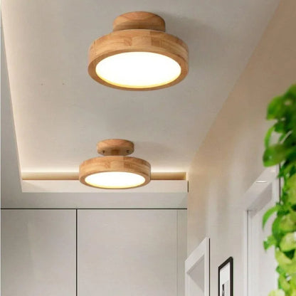 WoodCircle™ – Suspension ronde en bois élégante