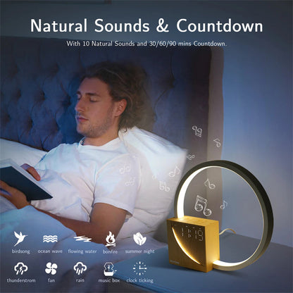 Floroux - Lampe de chevet réveil élégante pour un sommeil parfait