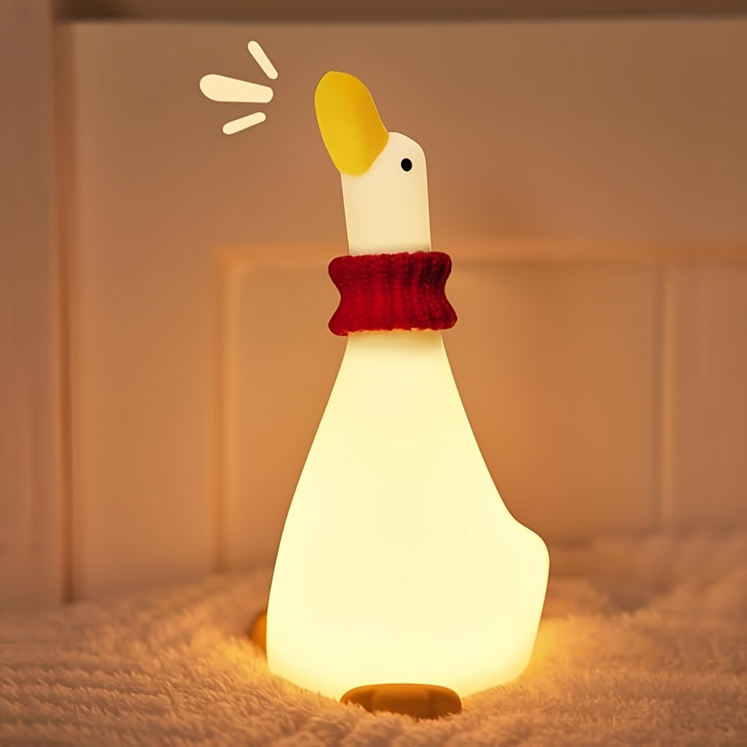 DreamDuck Lampe - Lampe de nuit en silicone avec capteur tactile rechargeable