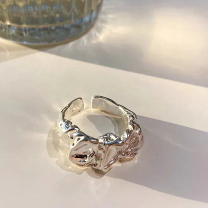 Arden Plissé Lava Design Bague Minimaliste - Élégance dans la Simplicité