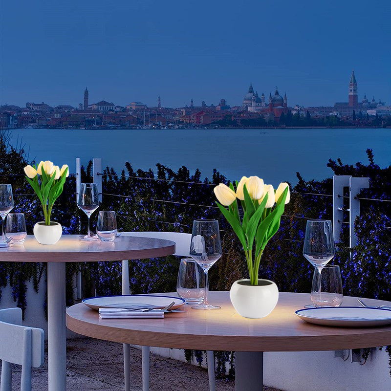 Lampe de table tulipe classique