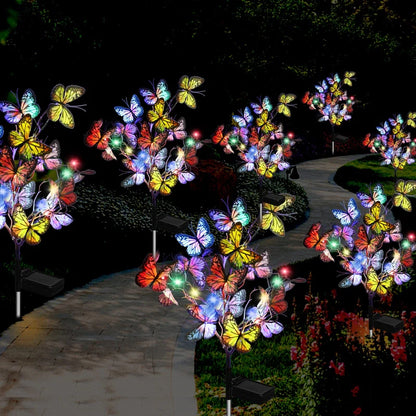 Floroux Packets Lumières de Papillon Solaires Extérieures