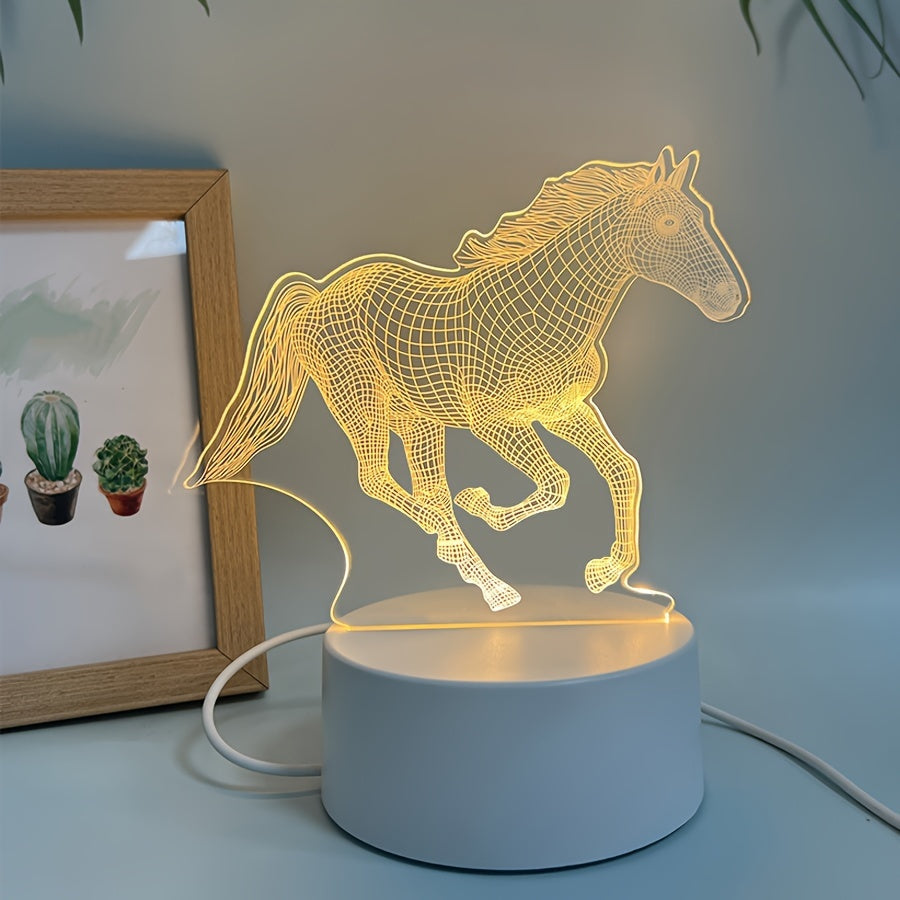 EquineGlow Light - Unique Lampe de Nuit LED Pour Cheval