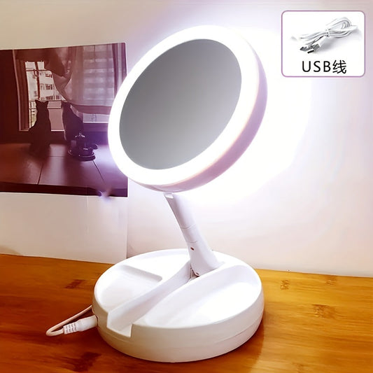 GlowMirror - Miroir de Maquillage Portable avec LED