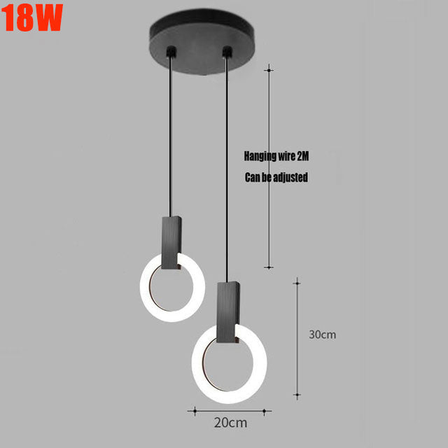 Floroux Anneau LED Suspension | Design Moderne | Énergétiquement Efficace | Dimmable