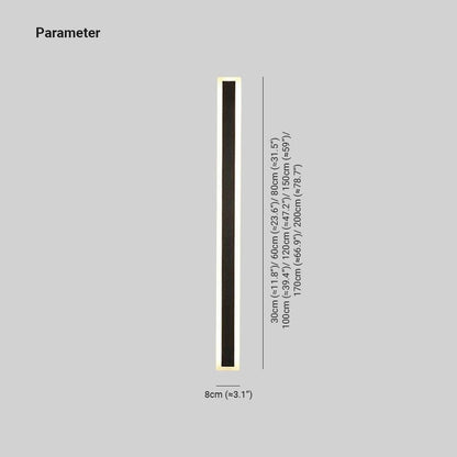 Lampe extérieure linéaire à éclat moderne Floroux