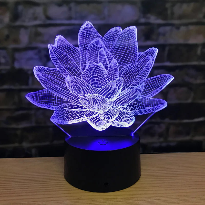 Floroux - Lampe de nuit Lotus