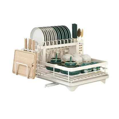 Égouttoir – étagères de cuisine réglables – plateau d'égouttage – cuisine