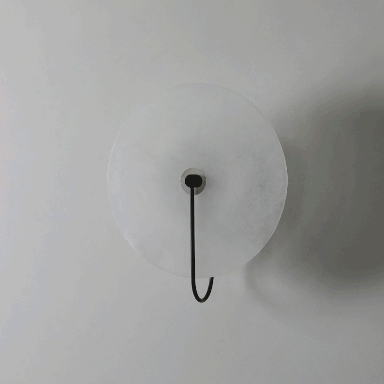 Floroux Elegant Wall Light | Minimalist Design | LED Wall Sconce | Noble Appearance of Alabaster