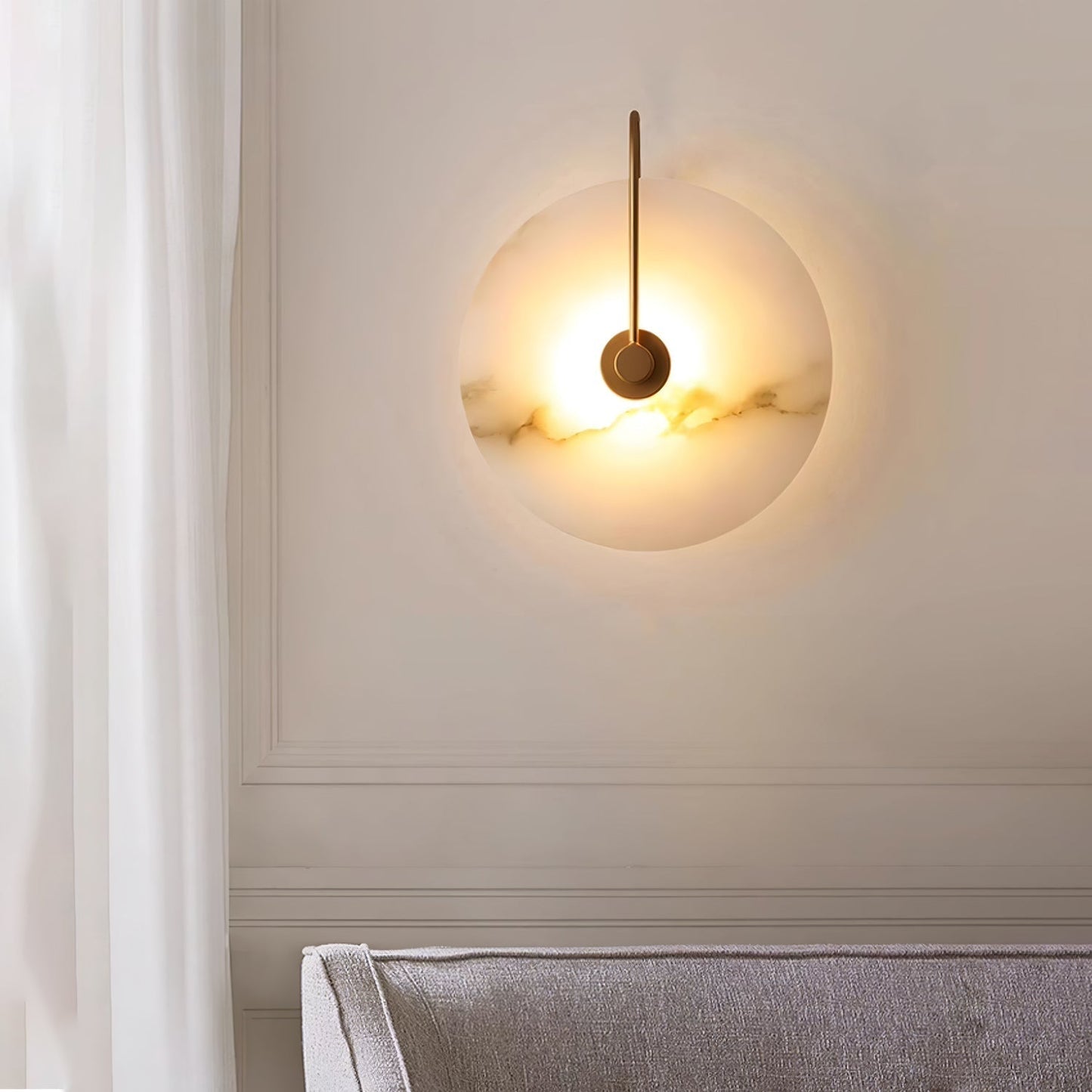 Éclat Alabastro - Applique Murale LED Élégance et Modernité