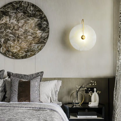 Floroux Elegant Wall Light | Minimalist Design | LED Wall Sconce | Noble Appearance of Alabaster