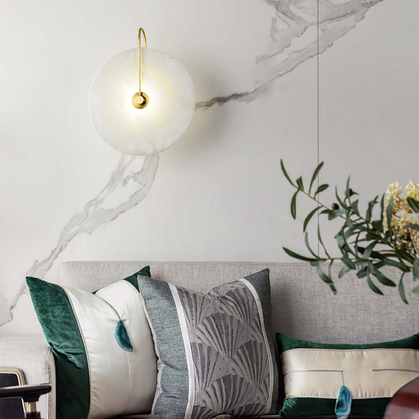 Éclat Alabastro - Applique Murale LED Élégance et Modernité