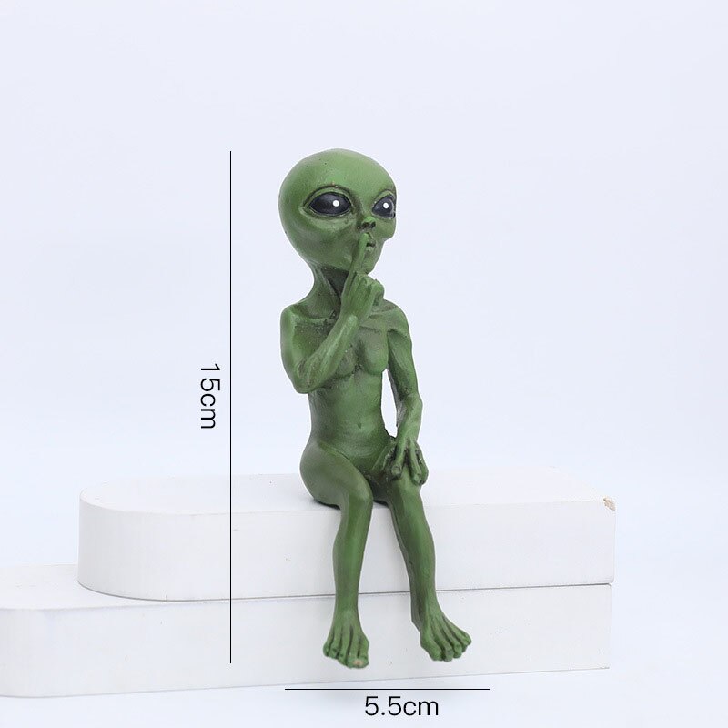 Floroux Alien Garden | Decorative Alien Figure for Outdoor | Resin Statue for Garden & Home | Miniature for Outdoor Use