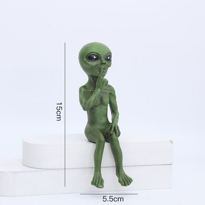 Floroux Alien Garden | Decorative Alien Figure for Outdoor | Resin Statue for Garden & Home | Miniature for Outdoor Use
