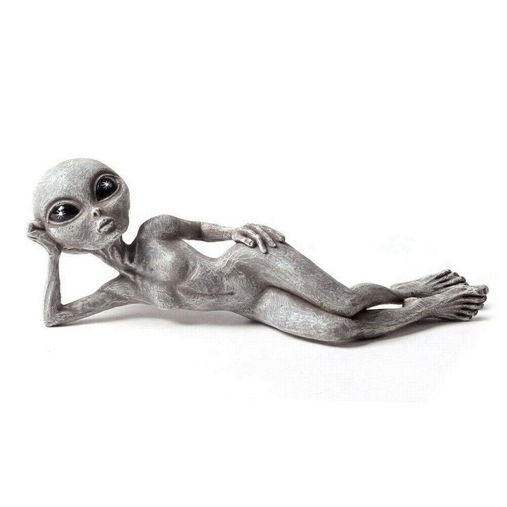 Floroux Alien Garden | Decorative Alien Figure for Outdoor | Resin Statue for Garden & Home | Miniature for Outdoor Use