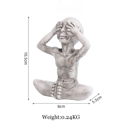 Floroux Alien Garden | Decorative Alien Figure for Outdoor | Resin Statue for Garden & Home | Miniature for Outdoor Use