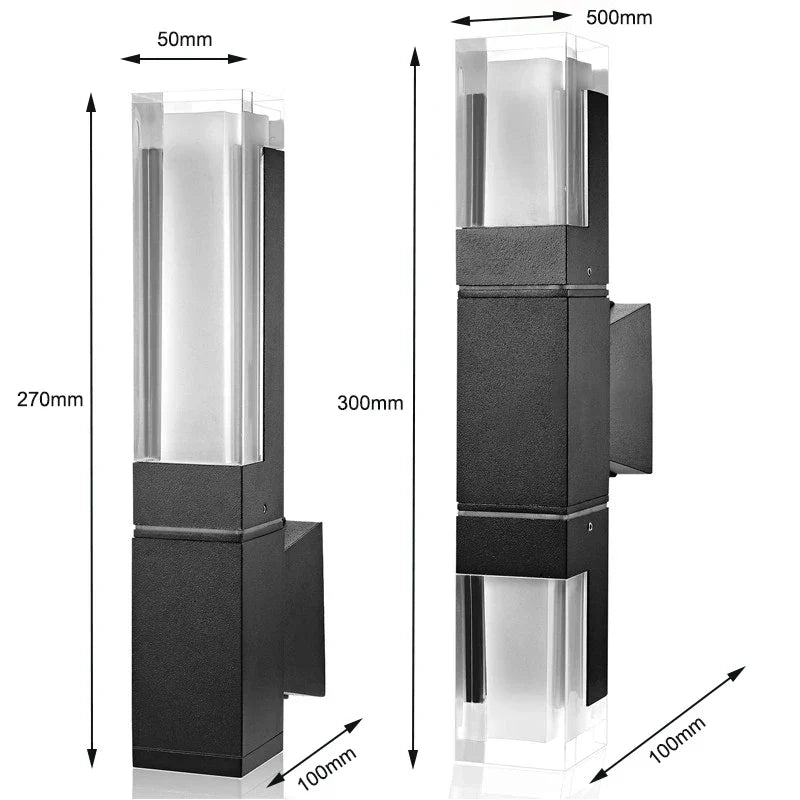 Floroux - Applique murale LED minimaliste en aluminium acrylique