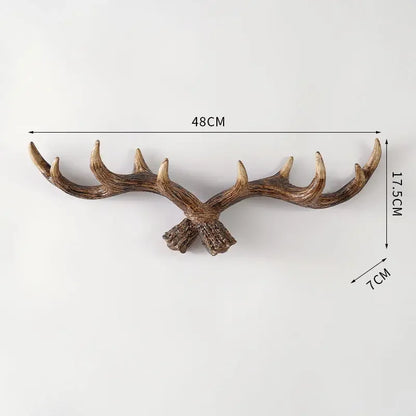 Antler garde-robe - Rural - Garde-robe atmosphérique - Bois de cerf - Couloir