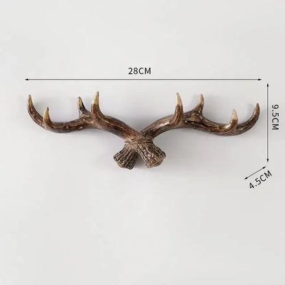 Antler garde-robe - Rural - Garde-robe atmosphérique - Bois de cerf - Couloir