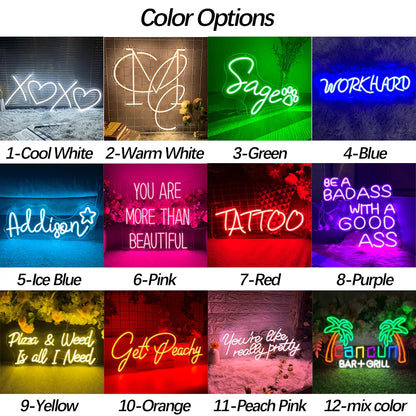 Floroux - Hamburger Néon LED Veilleuse