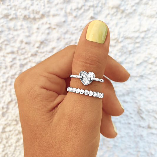 Aurora Heart Ring - Une touche d'élégance