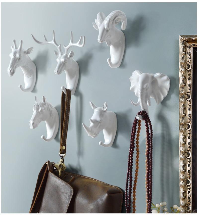 Floroux Animal Wall Hooks | Decorative Coat Hooks | Sturdy Wall Hooks for the Home | Elegant Storage