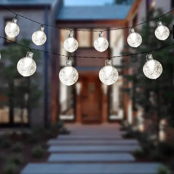 TwinkleGlow - Luminaire de lumière solaire envoûtante pour l'extérieur