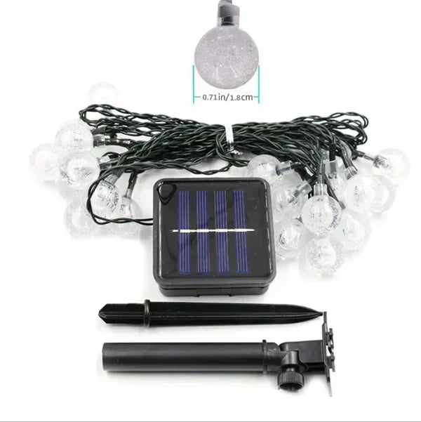 TwinkleGlow - Luminaire de lumière solaire envoûtante pour l'extérieur