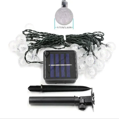 TwinkleGlow - Luminaire de lumière solaire envoûtante pour l'extérieur