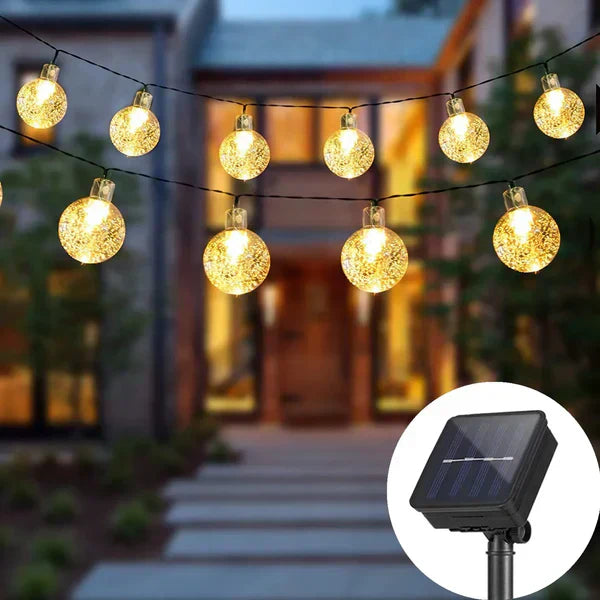 TwinkleGlow - Luminaire de lumière solaire envoûtante pour l'extérieur