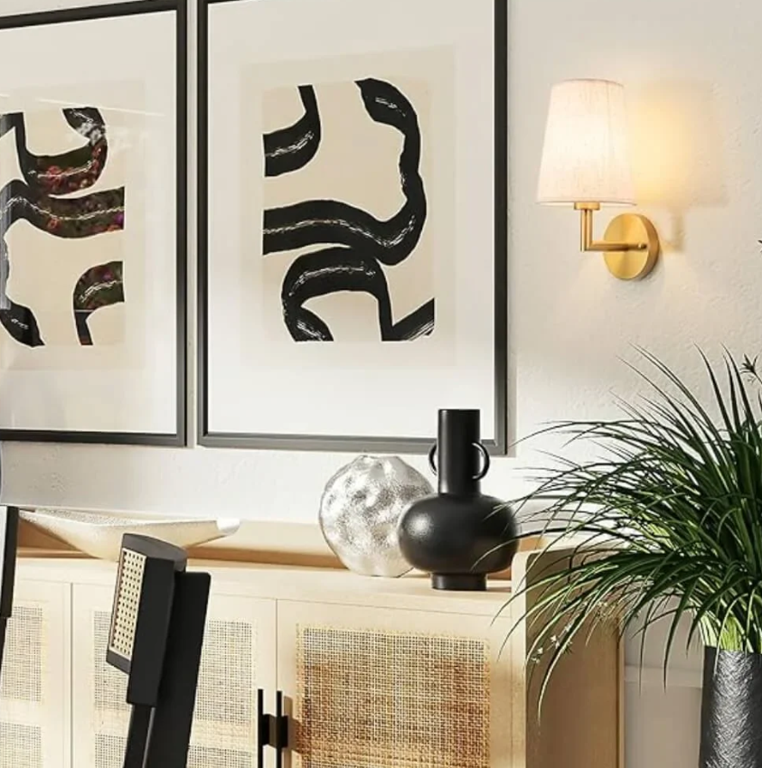 Floroux Applique en tissu - Éclairage rechargeable et design élégant pour intérieurs