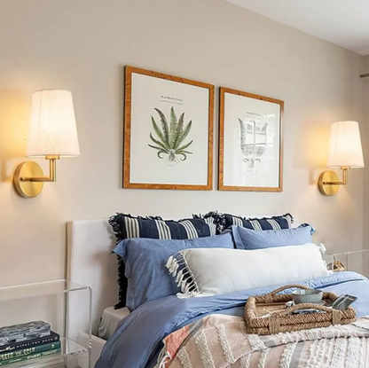 Floroux Applique en tissu - Éclairage rechargeable et design élégant pour intérieurs