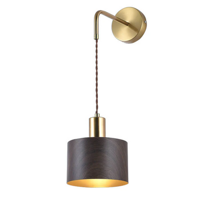 Floroux Applique murale avec base en or et abat-jour en métal - Élégance moderne pour intérieurs