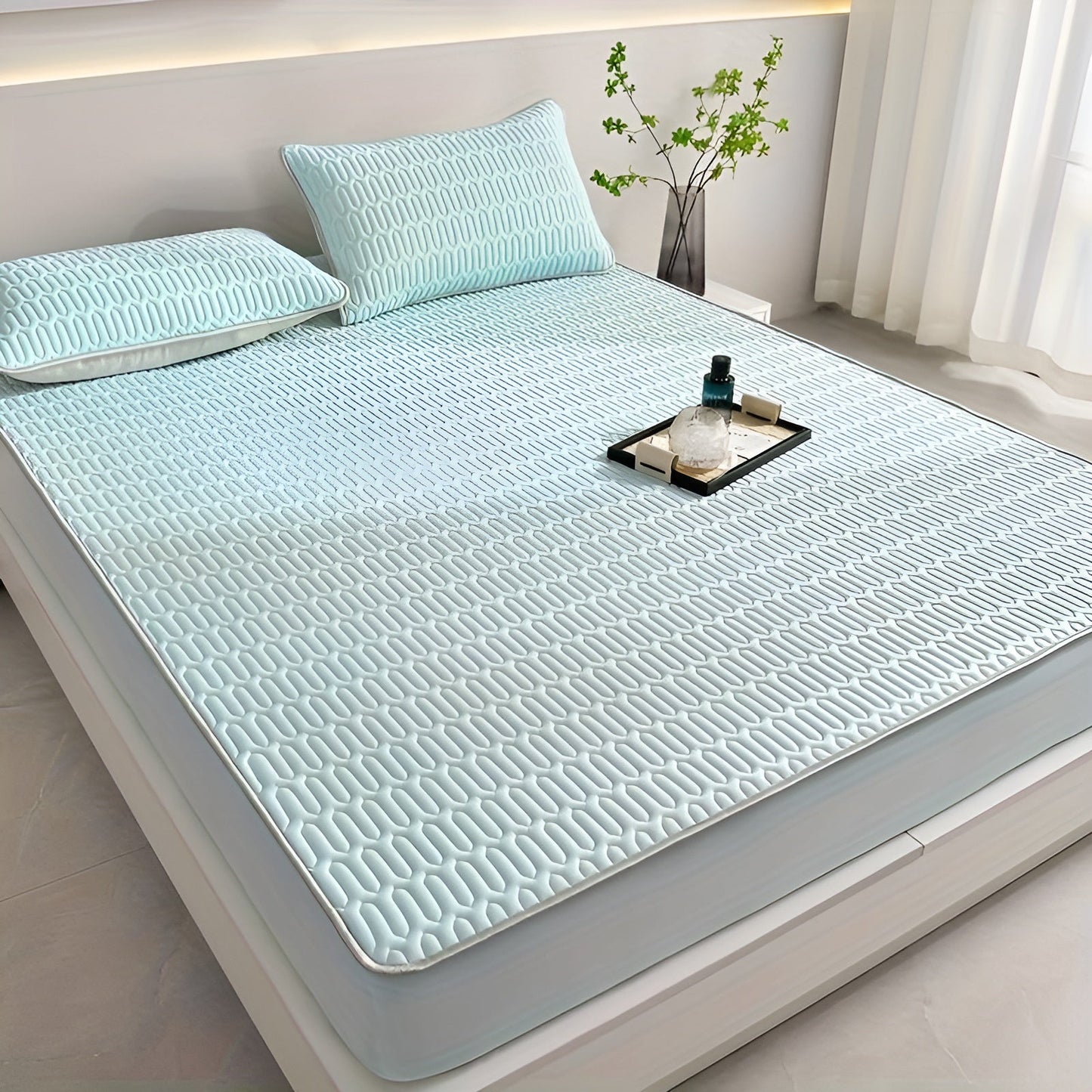 ChillDreams Set – Matelas en latex rafraîchissant de luxe et coussins