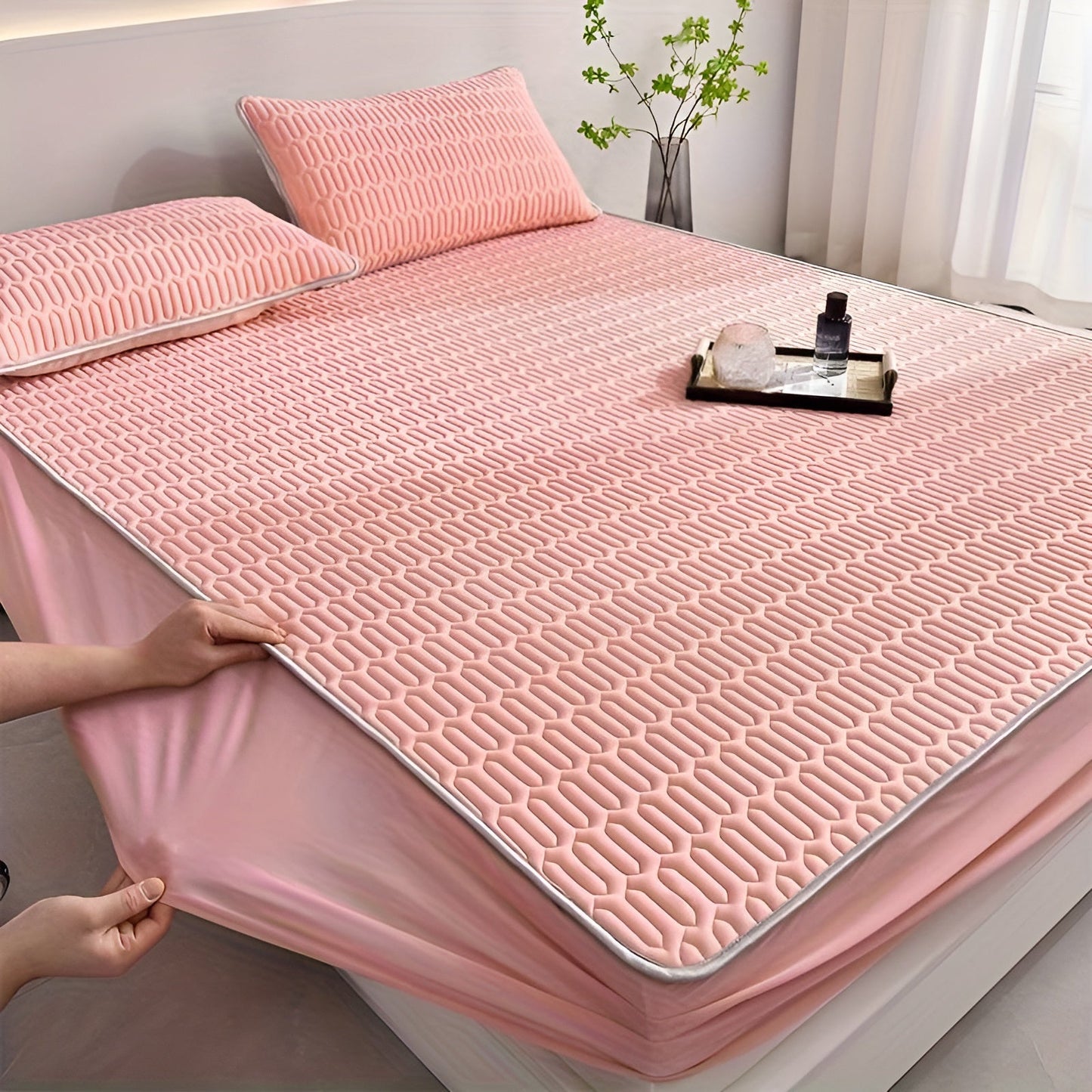 ChillDreams Set – Matelas en latex rafraîchissant de luxe et coussins