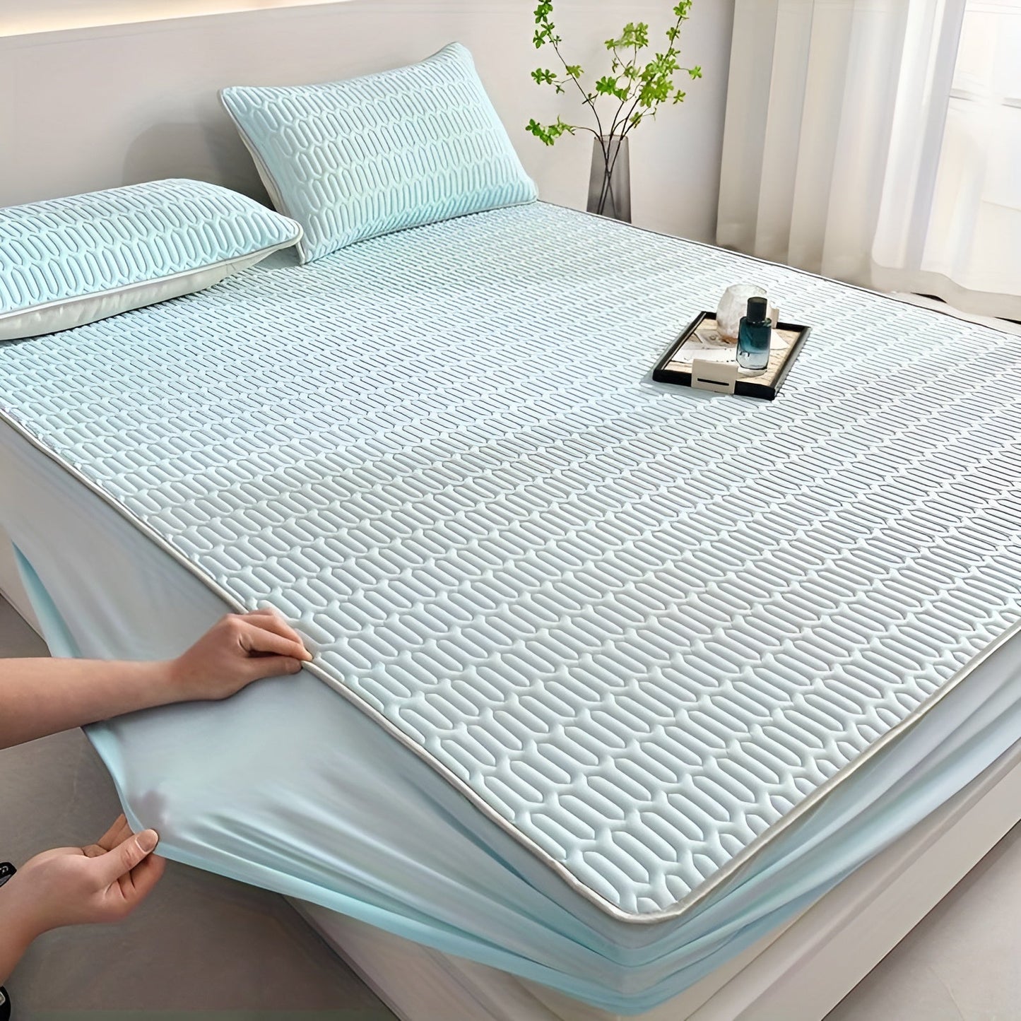 ChillDreams Set – Matelas en latex rafraîchissant de luxe et coussins