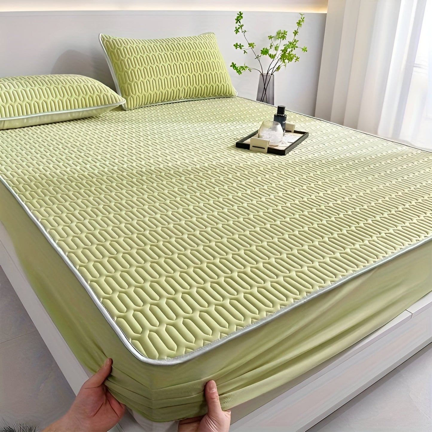 ChillDreams Set – Matelas en latex rafraîchissant de luxe et coussins