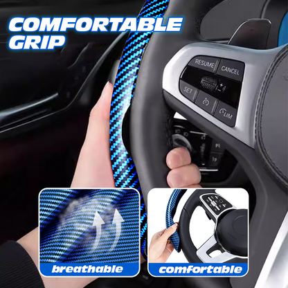 Floroux steering wheel cover 36 cm | Non-slip car steering wheel protection | High-quality material | Comfort and style