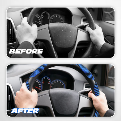 Floroux steering wheel cover 36 cm | Non-slip car steering wheel protection | High-quality material | Comfort and style
