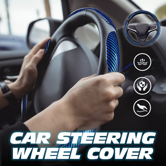 Floroux steering wheel cover 36 cm | Non-slip car steering wheel protection | High-quality material | Comfort and style