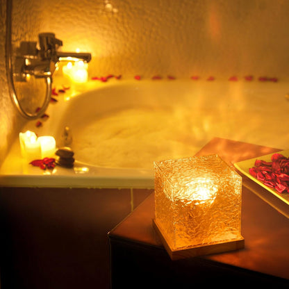 Aurora Borealis Lampe de chevet LED - Lampe de table Rubik's Cube dynamique